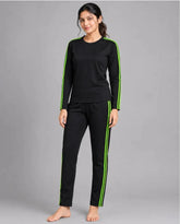 Black and Lime Green Track Suit