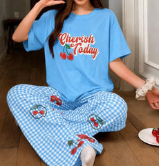 Cherish Today Printed PJs Set