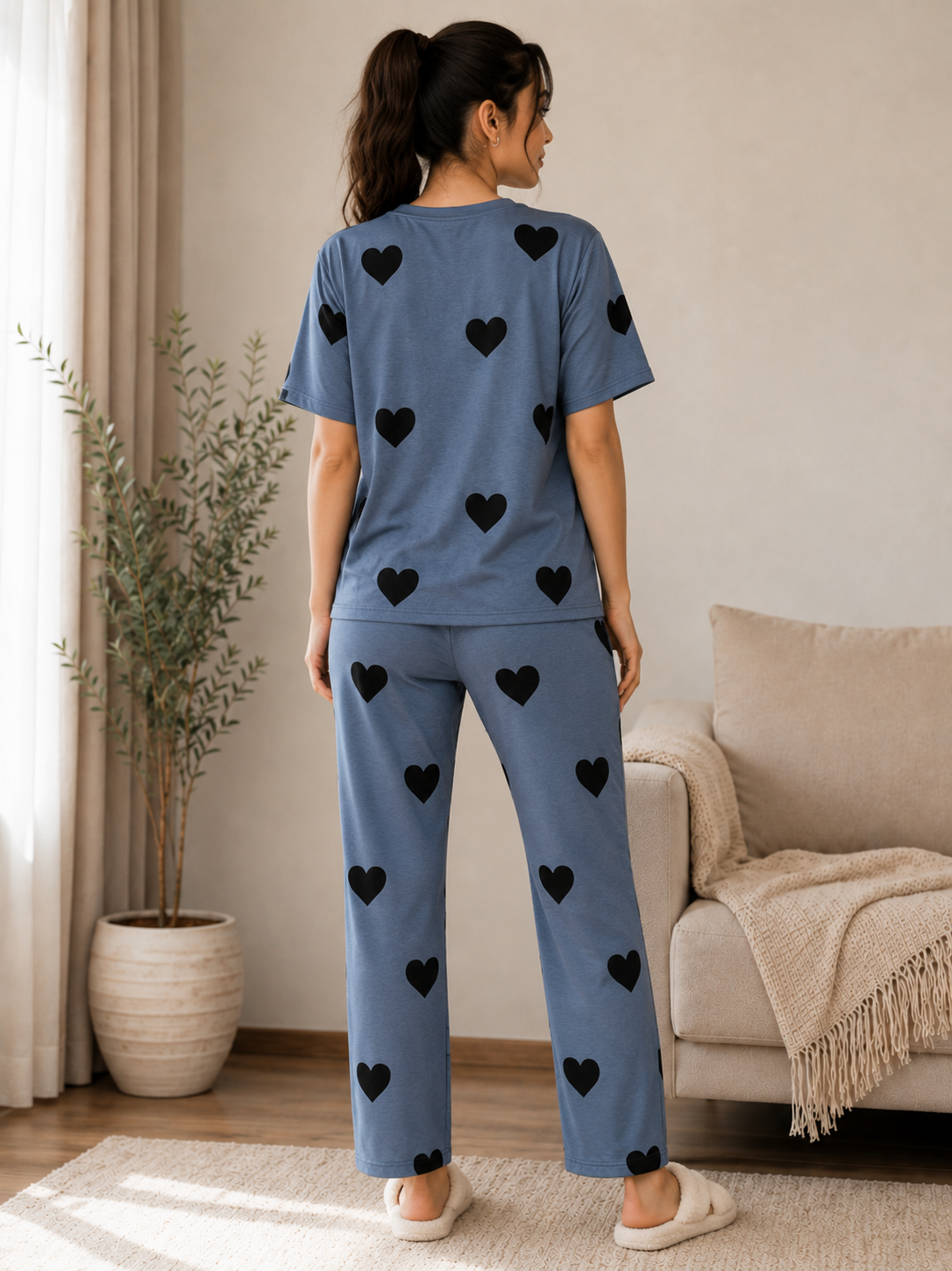 Midnight Hearts PJs Set