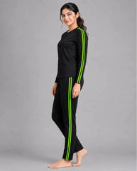 Black and Lime Green Track Suit