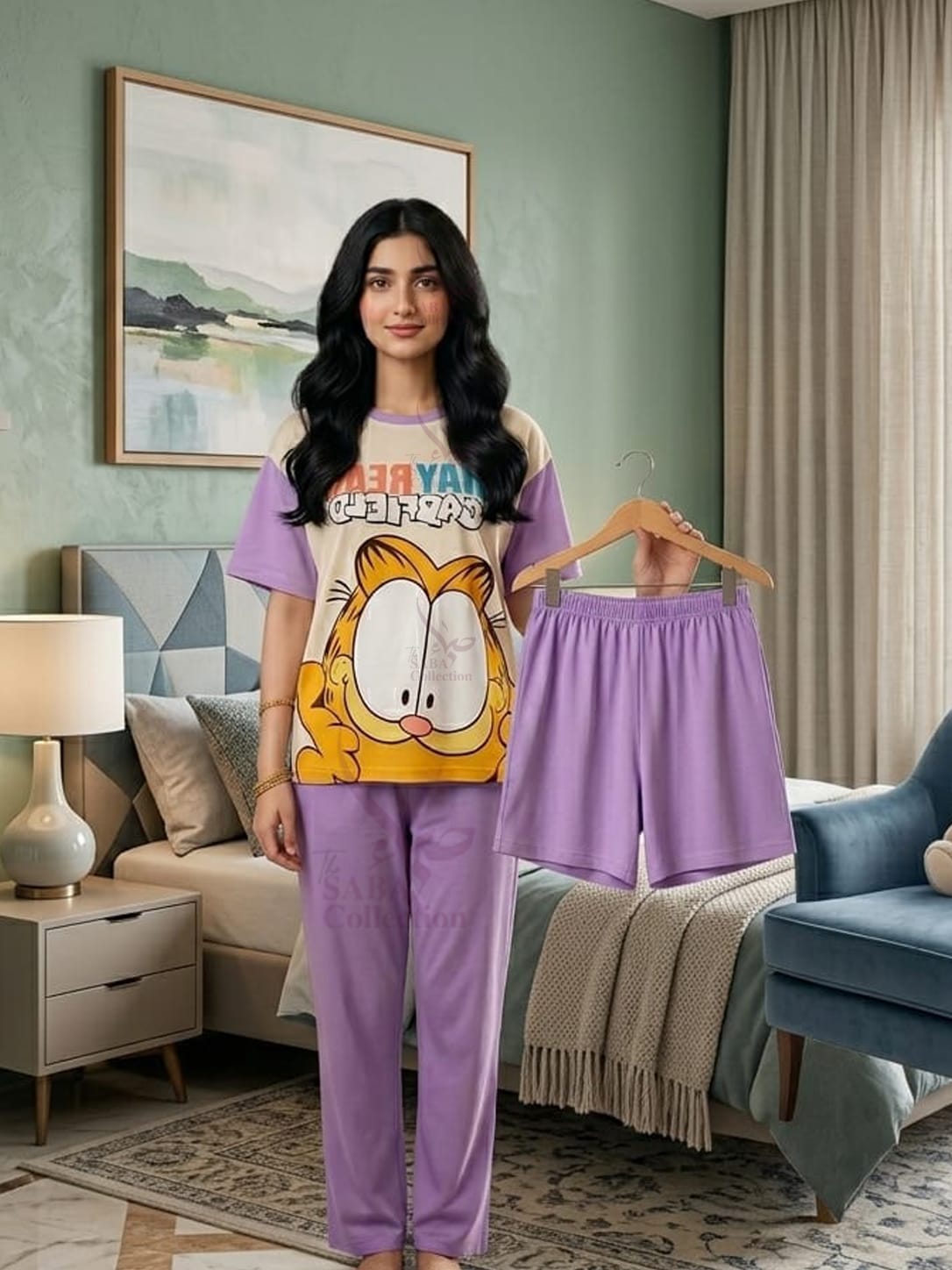 Garfield Dreams 3-Piece Nightwear Set for Women