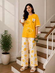 Women's Cotton Bear PJS Set