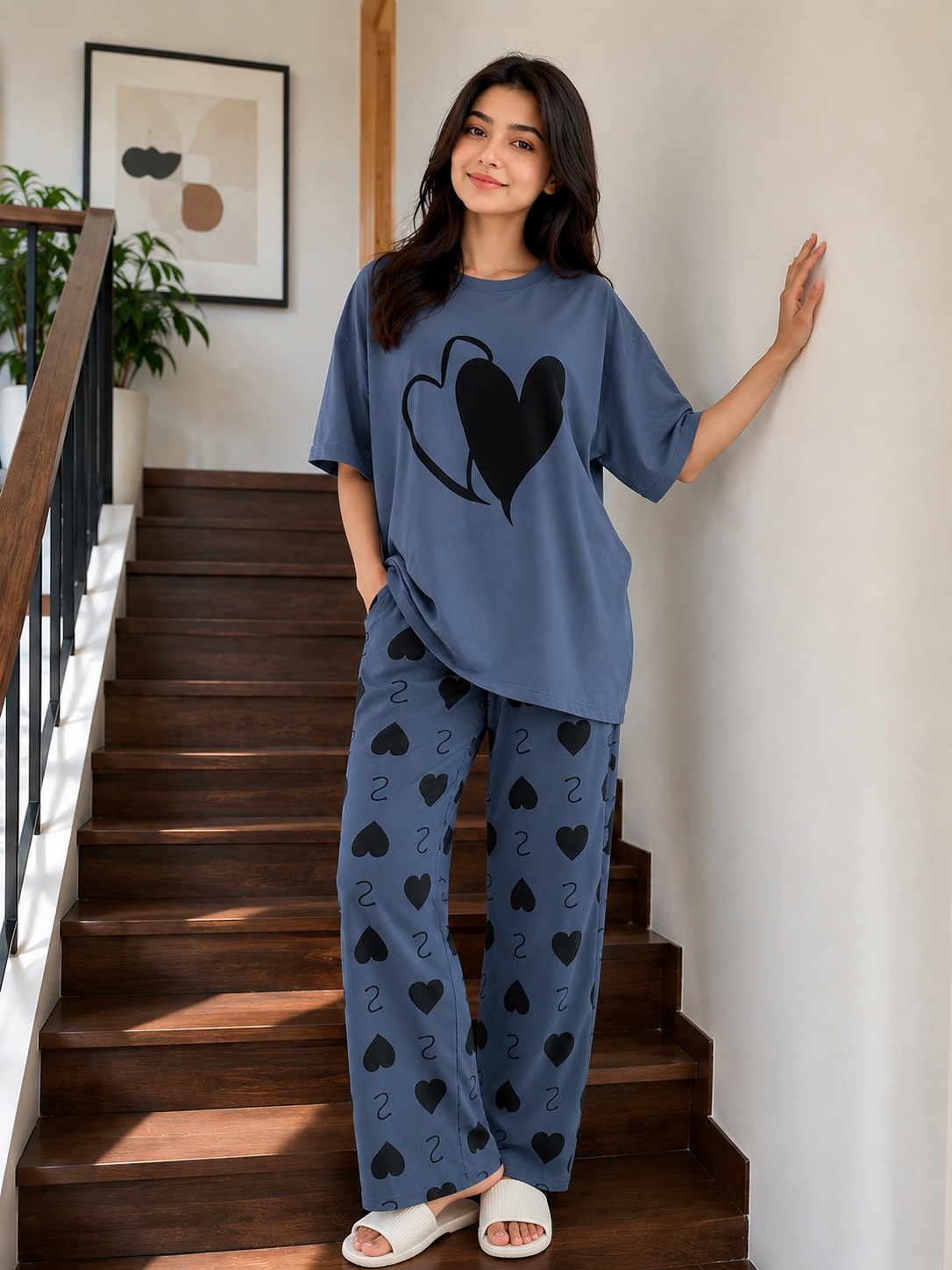 Double Heart PJs Set