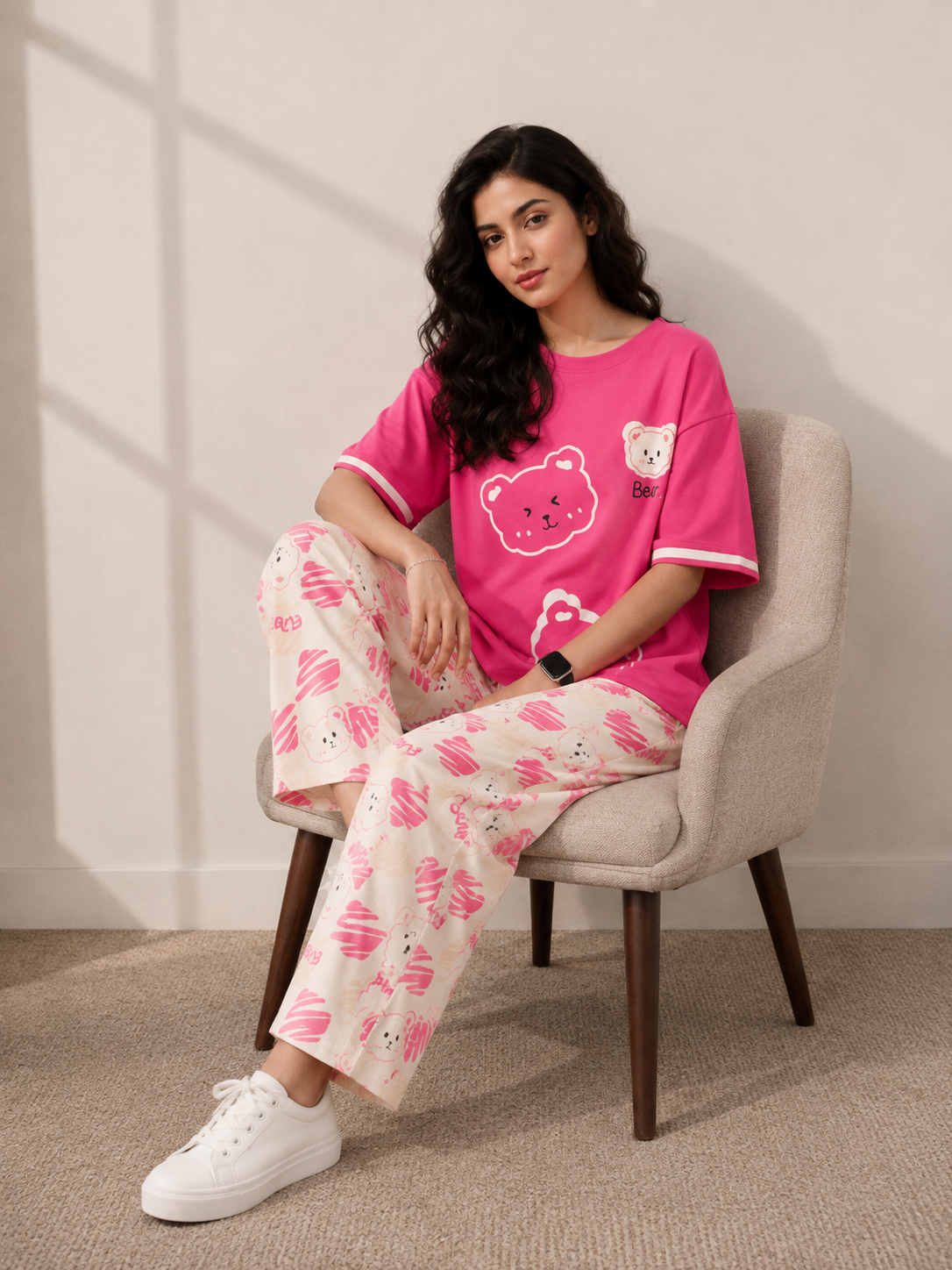 Women's Cotton Bear PJS Set
